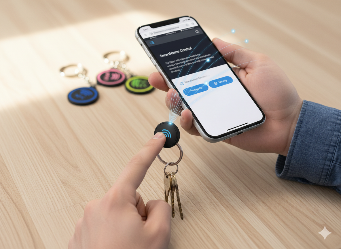 Keychain NFC tags